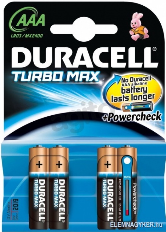 Set baterii blister 4 buc aaa lr3 turbo max, duracell